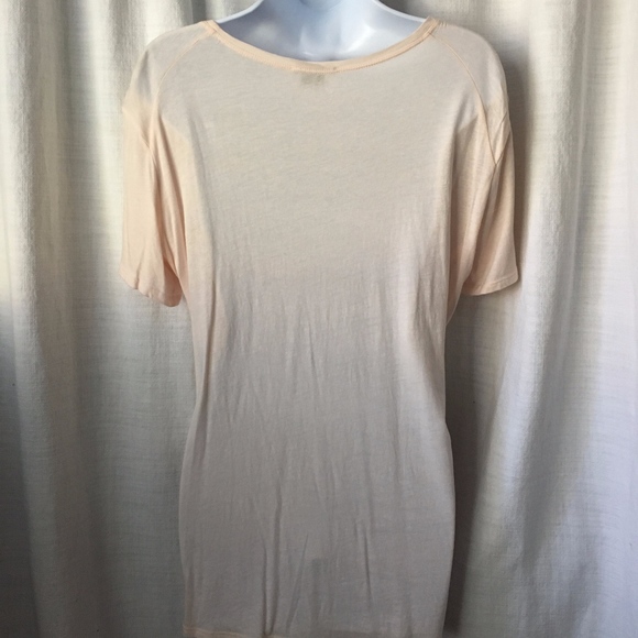 NWOT- Theory Piniata Scoop Neck Tee - Rose - Picture 3 of 4